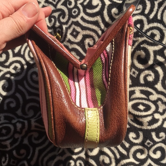 Isabella Fiore Pink brown lime Floral Bag - Picture 9 of 15